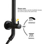 8-inch Dual Function Exposed Shower System with Handheld Shower