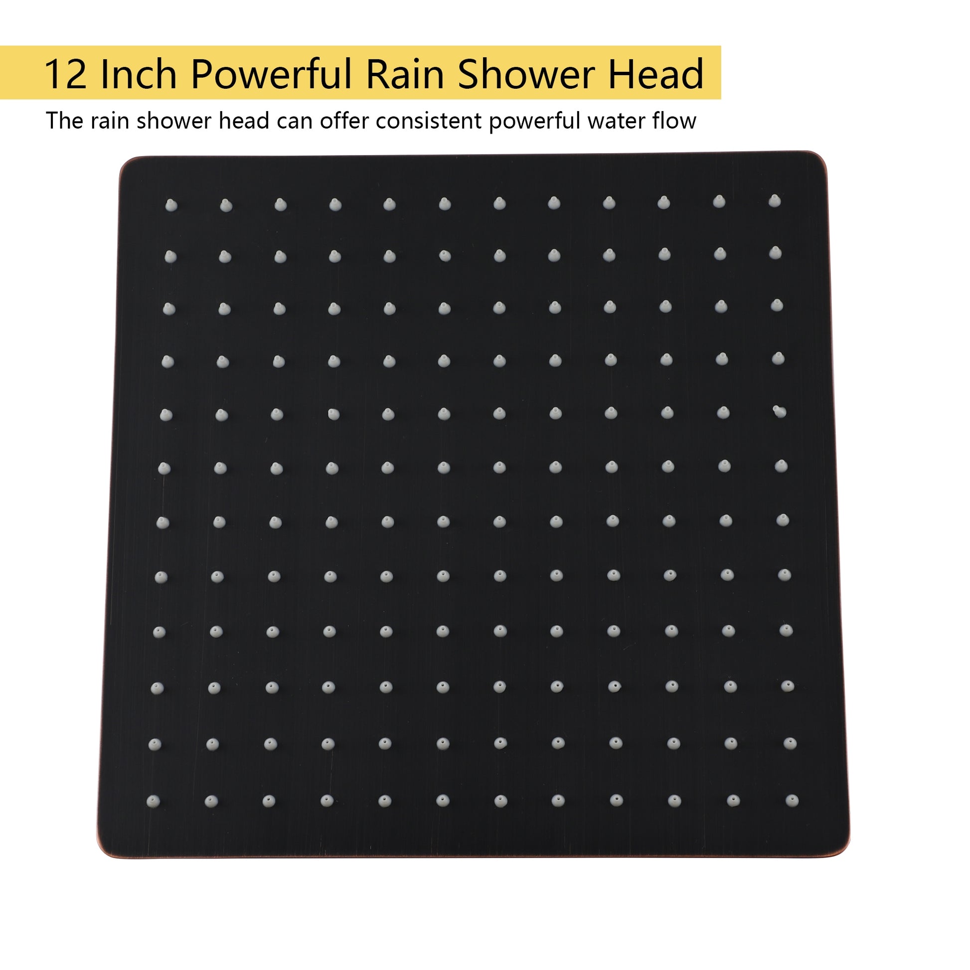 12" Ceiling-Mount Shower System with Handheld Shower in Oil Rubbed Bronze