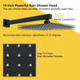 10-inch/12-inch Wall-Mounted Shower System with Hand Shower