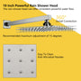 10-inch/12-inch Rain Shower System with 3-Spray Pattern Hand Shower in Brushed Nickel