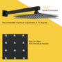 10-inch/12-inch Wall Mounted Rain Shower System with Handheld & Tub Filler