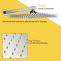 12" Wall Mount Pressure Balanced Shower System with Slide Bar