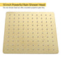10in/12in Wall-Mount Rain Shower System with Handheld Shower