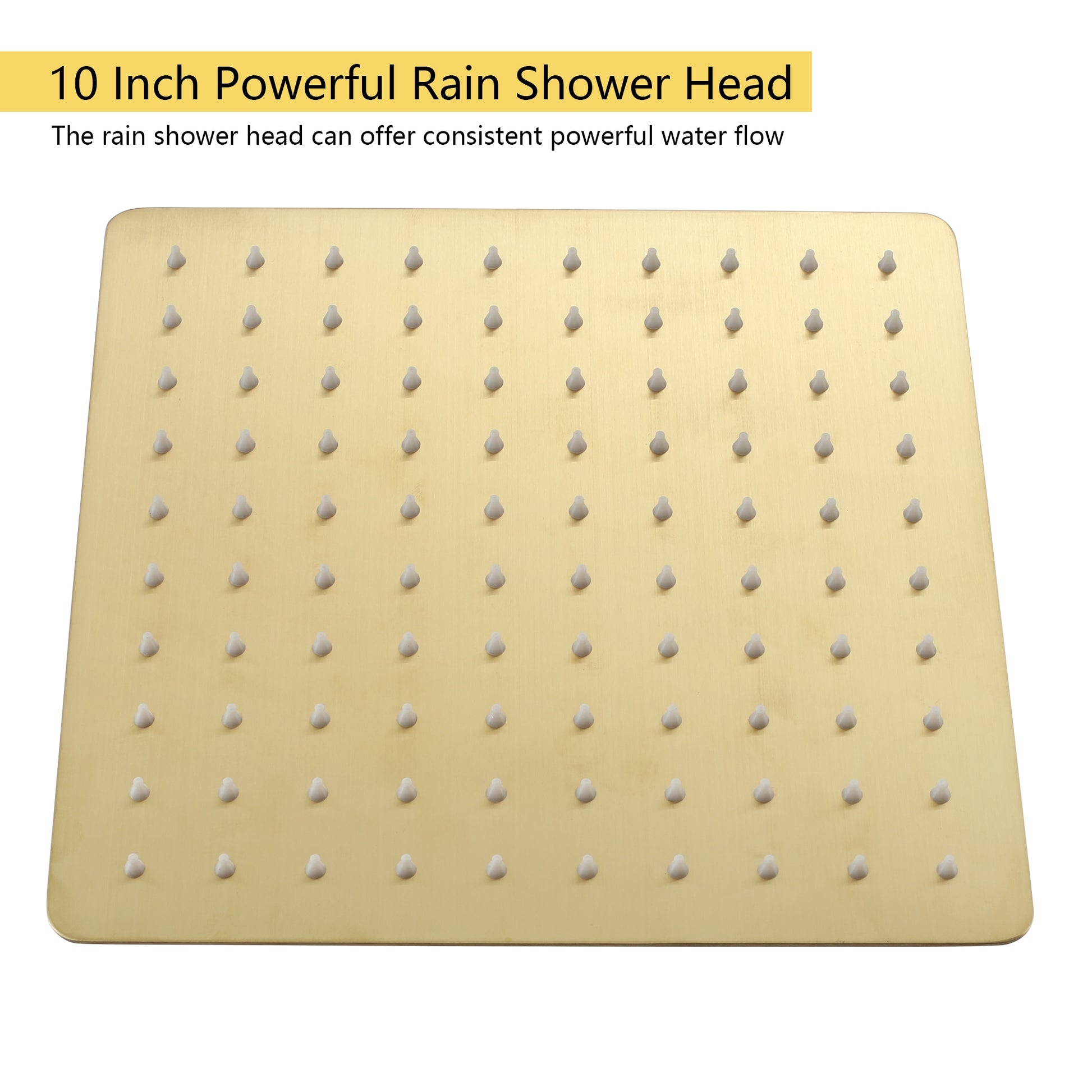 10in/12in Wall-Mount Rain Shower System with Handheld Shower