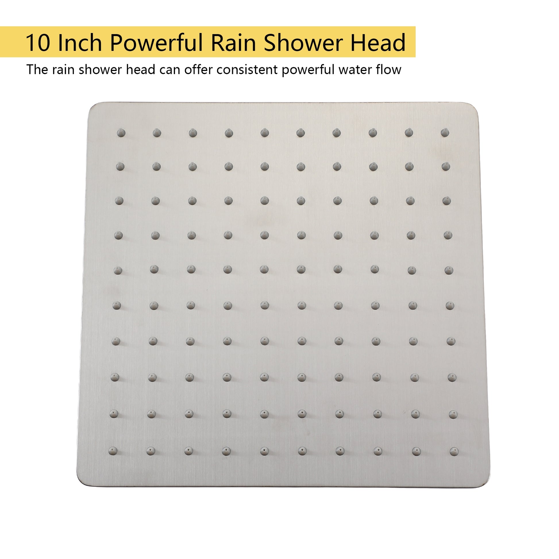 10-inch Ceiling-Mount 2-Function Shower System with Hand Shower