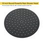 10-inch Wall-Mount Round Shower System with Hand Shower