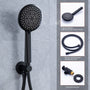 CASAINC 9.5'' Wall-mounted rain shower faucet with pressure balanced valve