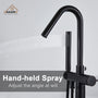 Freestanding Single-Handle Bathtub Faucet with Hand Shower