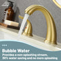 Casainc 4 Inch 2-Handle Bathroom Sink Faucet with Drain Assembly Matte Black/Brushed Nickel/Oil Rubbed Bronz/Brushed Gold 