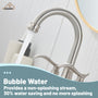 Casainc 2-Handle Centerset Bathroom Faucet for Bathroom Sink Vanity Faucet 360° Swivel Spout