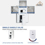 10 in./12 in. Ceiling Mount Shower System with Hand Shower & Tub Spout