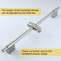 12" Wall Mount Pressure Balanced Shower System with Slide Bar