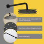 10-inch Wall-Mount Round Shower System with Hand Shower
