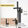 Single-Handle Freestanding Waterfall Bathtub Faucet with Handheld Shower