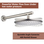 CASAINC 9.5'' Wall-mounted rain shower faucet with pressure balanced valve