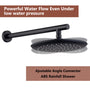 CASAINC 9.5'' Wall-mounted rain shower faucet with pressure balanced valve