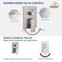 10"/12" Rain Shower Systems With Handheld & Pressure Balanced Valve