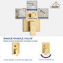 10" Brushed Gold Shower System Wall/Ceiling Mount Rain Shower System