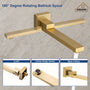 10 in./12 in. Ceiling Mount Shower System with Hand Shower & Tub Spout