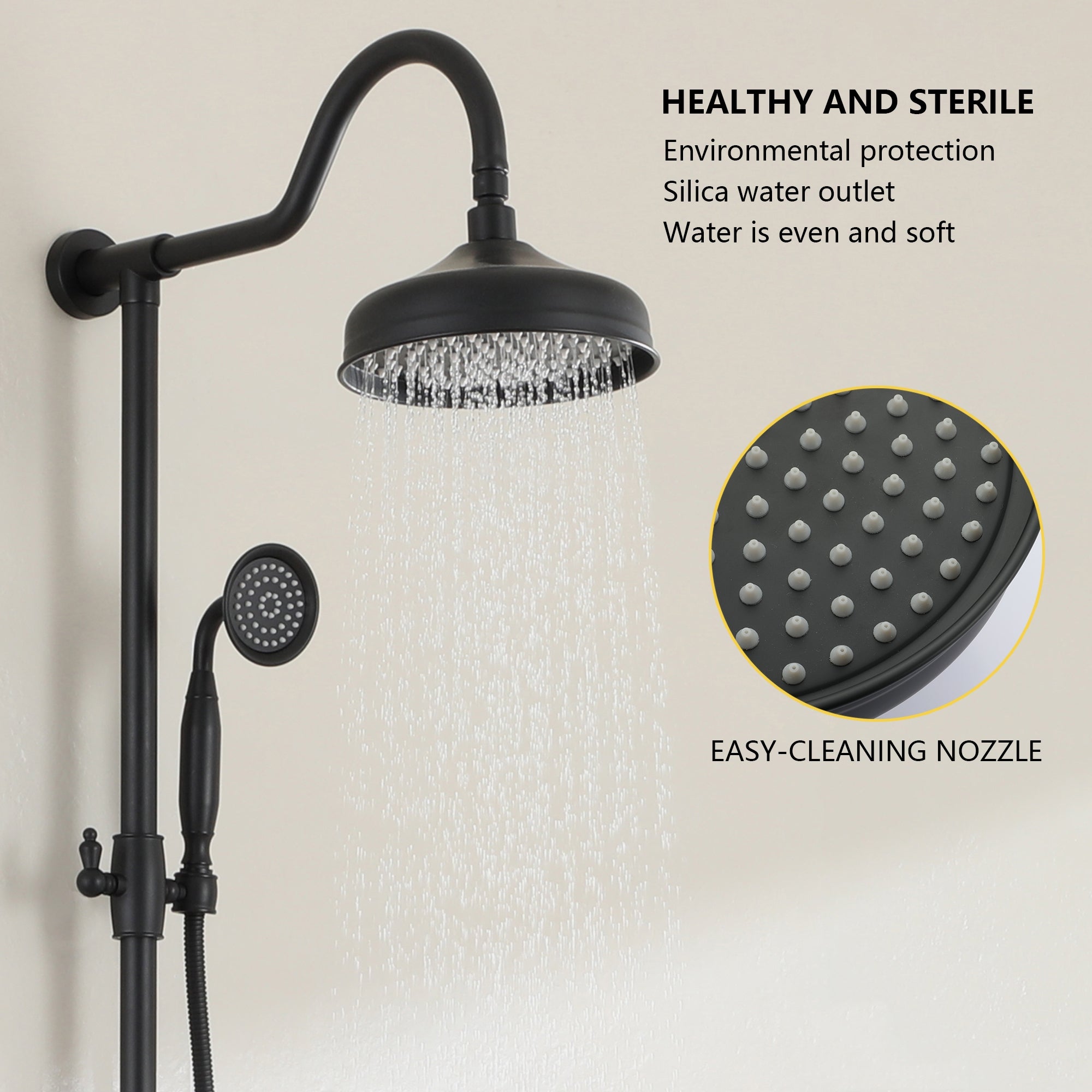 【SISANDI】 MIES BRAZILIAN rain shower Siderna® | Rectangular Raincan Showerhead