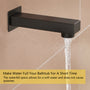 12-inch Wall Mounted 3-Function Shower System with Tub Spout