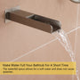 10-inch Ceiling-Mount 3-Function Shower System with Waterfall Tub Spout