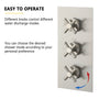 8-inch Dual Shower Head System with 4 Body Jets & Slide Bar