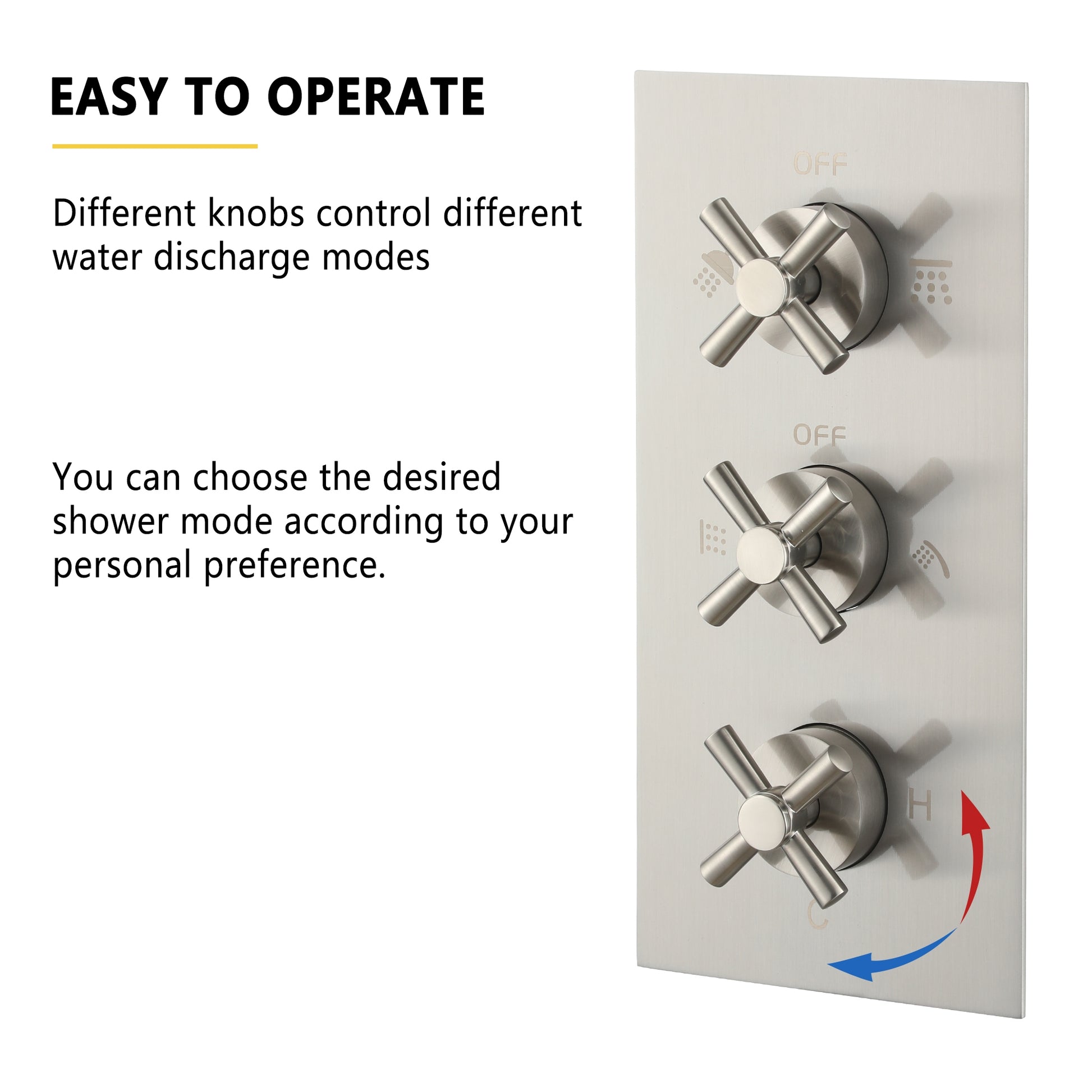8-inch Dual Shower Head System with 4 Body Jets & Slide Bar