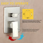10-inch Ceiling-Mount 2-Function Shower System with Hand Shower