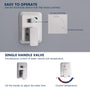 CASAINC 9.8" Square Wall-mounted Rain Shower Faucet with Pressure Balanced Valve