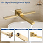 10" Brushed Gold Shower System Wall/Ceiling Mount Rain Shower System