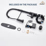 3-Mode Single Handle Pull-Down Sprayer Kitchen Faucet with Touchless Sensor and Includes Deckplate