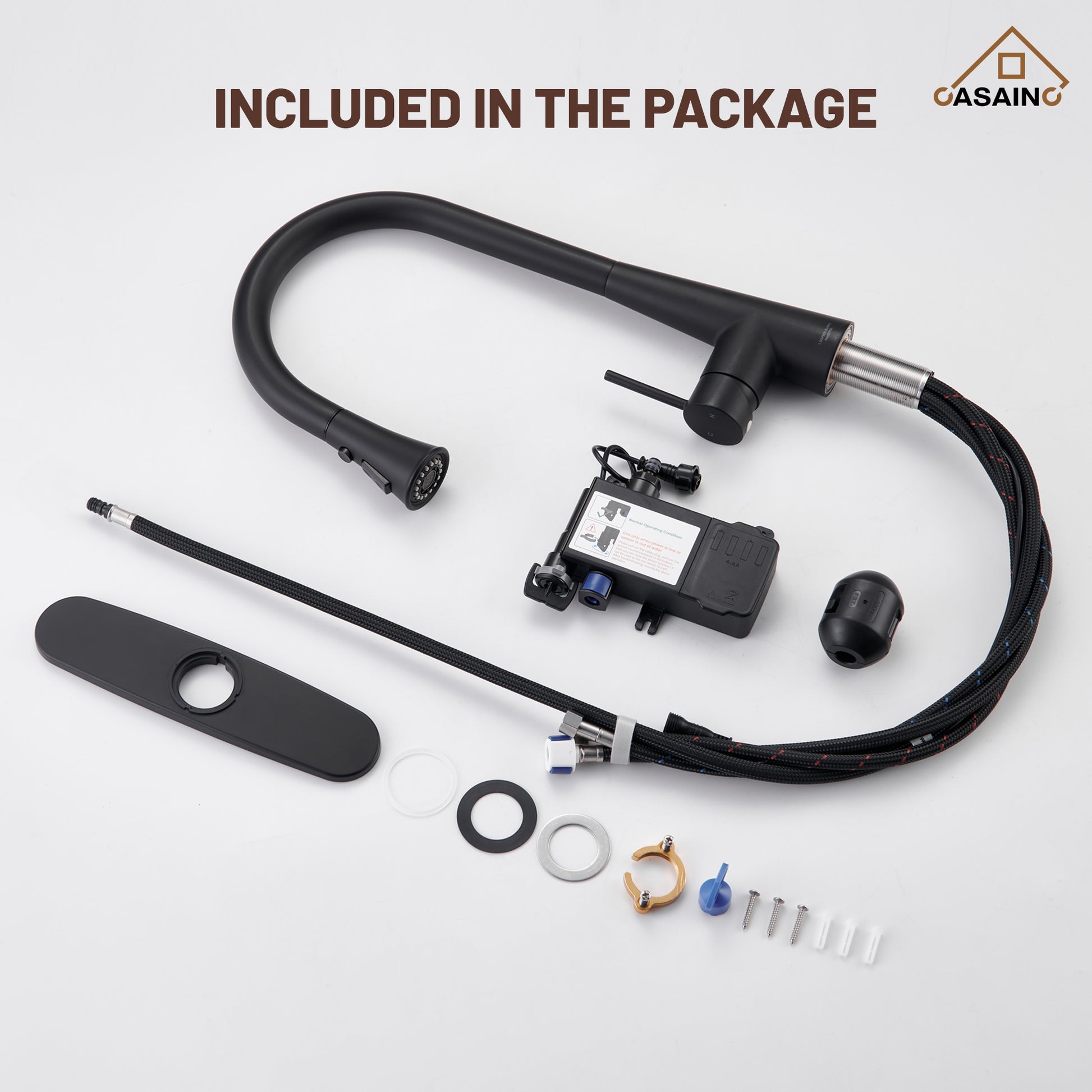 Single Handle Pull Down Sprayer Kitchen Faucet with Touchless Sensor,Dual Function