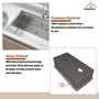 36 inch Workstation Undermount kitchen Sink Stainless Steel Sink 18 Gauge Single Bowl Kitchen Sinks Set