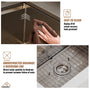 Casainc Undermount Stainless Steel 30/32 inch Single Bowl Kitchen Sink in Nano Brushed