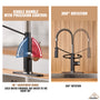 Commercial Style Pull-Down Single Handle 19" Kitchen Faucet