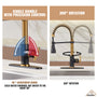  Pull-Down Sprayer Kitchen Faucet with 360° Swivel, Three Functions for Effortless Cooking and Cleaning