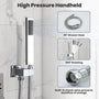 10" Three Function Pressure Balance Shower System with Valve Included