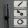 10-inch 2-Function Wall-Mounted Rain Shower System with Hand Shower