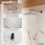 12" Round Rainfall Shower System with 6 Adjustable Body Jets
