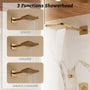 Luxurious Balancing Valve Shower System with 360° Body Jets and Water Bar Spray