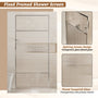 34"x74" Glass Shower Spliced Screen Panel with 304 Stainless Steel Hardware