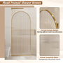 34"x78" Curved Frosted Glass Shower Screen with 10mm SGCC-Certified Tempered Glass