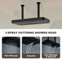 22.56*11.22 inch Ceiling-Mounted 4-Function Thermostatic Dual Shower System with Hand Shower
