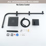 8.5-inch Pressure-Balanced Shower System with Digital Temperature Display