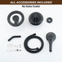 7-inch Magnetic Dual Shower System with 3-Function Hand Shower