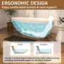 59/63/67/71" Matte White Egg Shell Stone Resin Freestanding Tub with Overflow and Drain - Egg Harbor