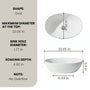 22" Oval Solid Surface Bathroom Vessel Sink in Matte White