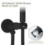 Wall Mount Round Handheld Shower Holder with Adjustable Angle