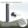 304 Stainless Steel Handheld Shower Head with Anti-Clog Nozzles